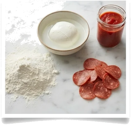Ingredientes para a Receita Caseira