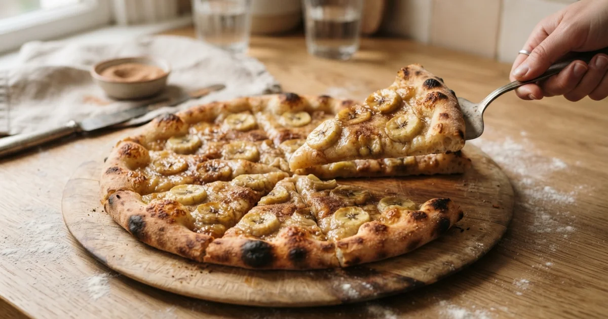 Pizza de Banana: Receita Doce Tradicional com Canela e Açúcar